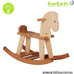 EverEarth Bamboo Wooden Rocking Horse - greengrub Wooden Toys and Puzzles
