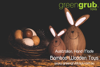 greengrub Wooden Toys Easter Bunny