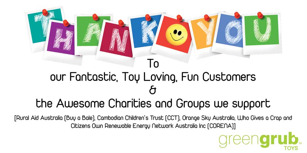 greengrub Wooden Toys and Puzzles Charities we Support